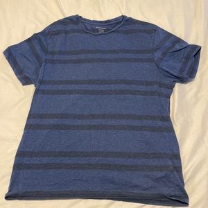 Banana Republic Large Blue Striped Tee